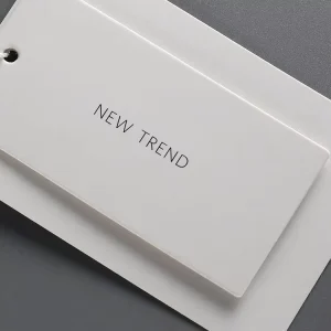 Customized Coated Paper Hangtags & Clothing Labels with Free Design Logo Making Color Printing