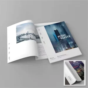 Customized Color Brochure Magazine Catalogue Book Paperboard Printing Production Manual Instructions
