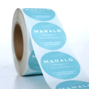 Customized Copperplate Paper Adhesive Sticker Transparent PVC Health Product Label Laminated Roll Label