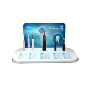 Customized Creative Design Acrylic Display Stand with Positioning Holes for Toothbrush Exhibition Display Use