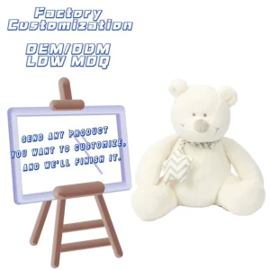 Customized Creative Sitting position Teddy Bear Plush Toy for Children Soothing Doll As Birthday Gift
