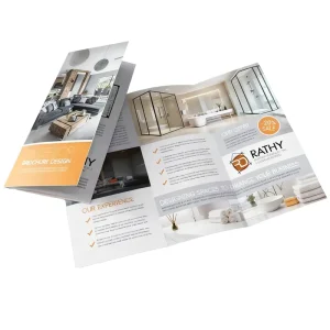 Customized Design Biodegradable Hard Cover Recycled Paper Offset Printing Folded Trifold Leaflet Book Booklets Magazine Catalog