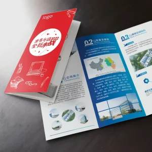 Customized Design Flyers Fold Instructions Coated Paper Promotion Leaflet Printing Flyer Paper Business Advertising