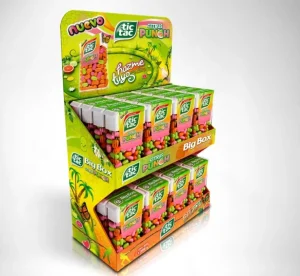 Customized Design Hanging Tool Accessories Retail Floor Hook Cardboard Hat Display Stand Cardboard Snack Hook Display