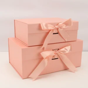 Customized Design Luxury Ribbon Packaging Gift Box Cardboard Paper Boxes