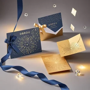 Customized Design Personalized Happy Birthday Greeting Thank You Paper Cards Gift Card with Logo Printing
