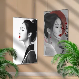 Customized Design of Wall Mounted Pictures Scroll Banners Image Posters and Hanging Paintings for Decoration