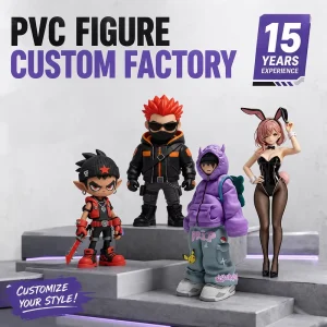 Customized Designer 3D Printing Model Art Cartoon Manga Sofubi PVC Action Figures Manufacturer Cartoon Toy Model Decoration