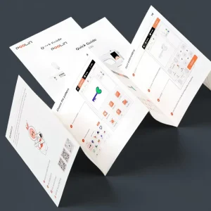 Customized Digital Products Brochure Printing with Offset Printing Customized Design Folded Leaflet Binding Source Factory