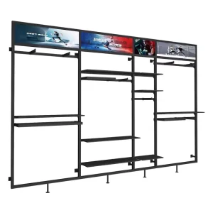 Customized Display Stand Sleek Design Long lasting Sturdy Clothing Store Display Rack