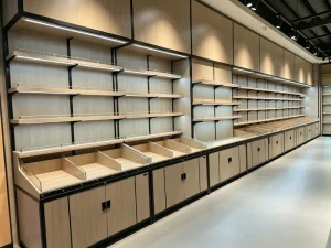Customized Double-Sided Supermarket Gondola Rack Shelving for Retail Stores