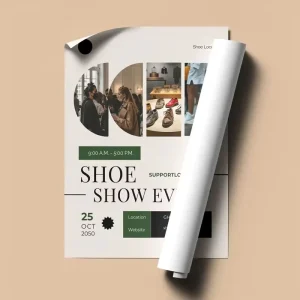 Customized Double sided Digital Printing Free Design Service Art Paper Promotional Posters For Brand Promotion