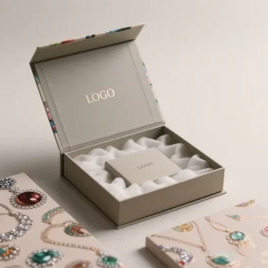 Customized Eco Friendly Gift Box Book Style Flip Top Eco Friendly Gift Box Recyclable Custom Rigid Magnetic Paper Box