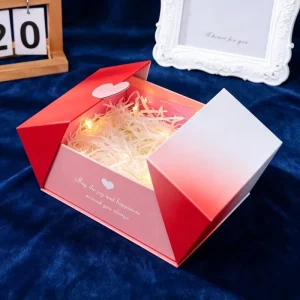 Customized Embossed Double Door Open Faced Gift Box for Skincare and Cosmetics Packaging Handcrafted Presentation Gift