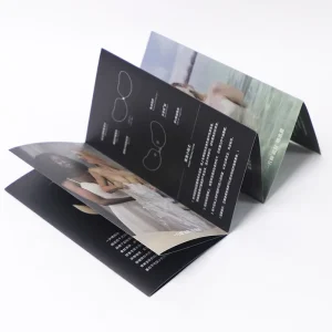 Customized Folded Leaflet A4 A5 Flyer Promotion Printable Pamphlet Trifold Brochure Introduction Color Manual Catalogue Print
