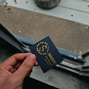 Customized Gold Foil Business Card With Gold Foil Logo Hot Stamping,Art Paper Free Design Enterprise Visit Business Card
