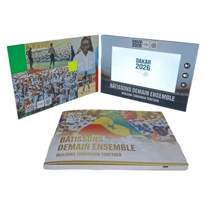 Customized Handmade Rectangle Video Brochure Card for Business Giveaway Gifts