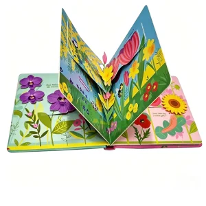 Customized Hardcover 3D Pop-Up Baby Board Book with Handmade Illustrations Custom Paper Printing