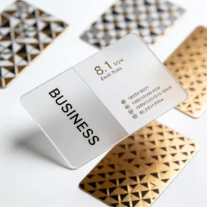 Customized High-End Business Cards with Personalized Logo Printing Coated Paper Custom Color & Hot Stamping for Enterprises