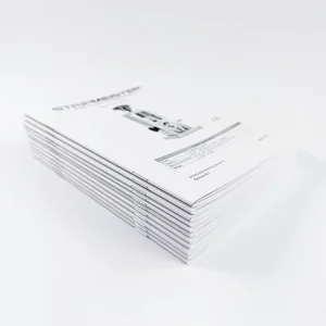Customized High Quality Black and White Tri-fold A5 Product Instruction Leaflet Printing Specification Brochure Book