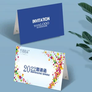 Customized High-end 300g Copperplate Paper Business Cards for Meetings Events New Year’s Celebrations & Creative Designs