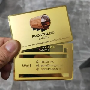 Customized High-end Metal Decorative Business Cards Low Moq Shopping Gift Cards Nfc Rfid Interface 125khz For Hotels