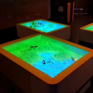 Customized Indoor Multiplayer Games Interactive Table Touch Screen Children’s Interactive Projection Sandbox