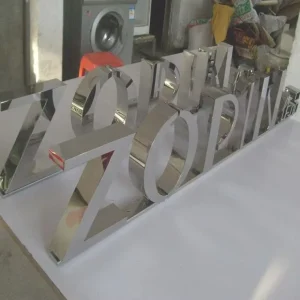 Customized Indoor Steel and Aluminium Retail Signage Board