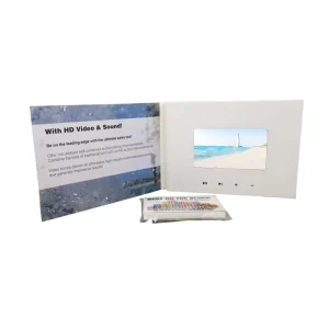 Customized Invitation Card and Promo Video Brochure Paper Crafts for Car Promotion with Printed Design