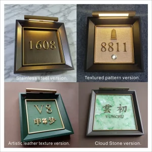 Customized LED Hotel Door Plaques For VIP Rooms Restaurants Cafes Clubs Beauty Salons & Mall Restrooms IP65 Waterproof 3D Shape