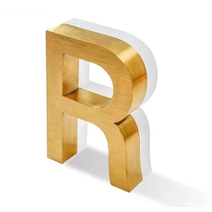 Customized LED Metal Backlit Letter logo 3D High end Polished Metal Backlit logo for Brand Boutique Advertising Display
