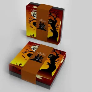 Customized LOGO Recyclable Rigid Packaging Boxes High end Gift Boxes with UV Coating for Christmas Halloween Box Design Printing