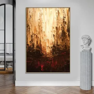 Customized Landscape Abstract Acrylic Canvas Handmade Mural Modern Wall Art Picture Office Bar Home Large Mintura