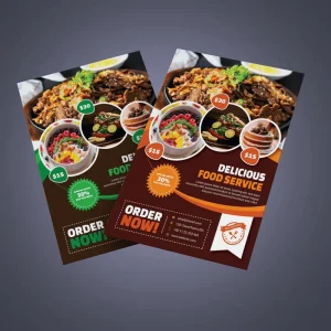 Customized Logo A4 A5 A6 Flyer Paper Printing