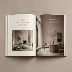 Customized Logo Advanced Architectural Design Magazine Gloss Offset Furniture Design Catalog
