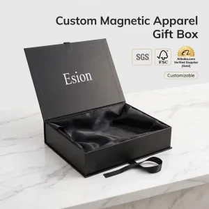 Customized Logo Luxury Magnetic Gift Box with Matt Lamination & UV Coating Closure for Cosmetics Clothing Wig Gift Set Packaging