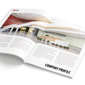 Customized Logo Offset Printed Fancy Paper Hot Stamped Brochure Perfect Binding Promotional Product