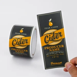 Customized Logo Packaging Product Label Printing Adhesive Roll Stickers