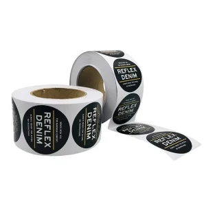 Customized Logo Printed Self adhesive UV Glossy Label water resistant untearable sticker for packaging box bottles