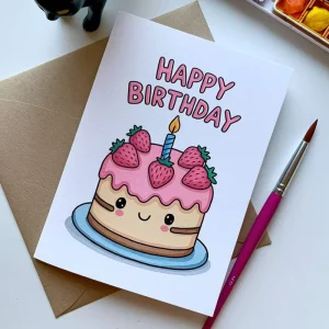 Customized Logo Printing Greeting Birthday Card Wedding Greeting Card Happy Birthday Folding Greeting Card