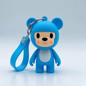 Customized Logo Promotional Business or Party Gift Soft PVC Home Keychain Cute Anime Keychains for Kids