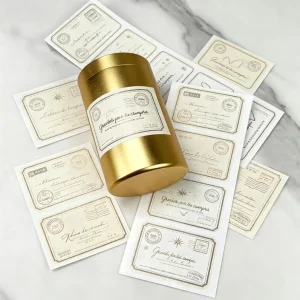 Customized Logo Stickers Label Printing Waterproof Labels Synthetic Paper Gift Technology