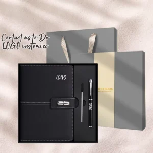 Customized Luxury Corporate Gift Set A5 Notebook and Pen for Business Promotion Client Gifts Office Use and Brand Marketing