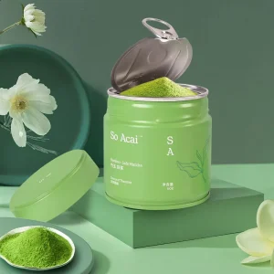 Customized Luxury Design Mini Decorative Empty Round Metal Tea Can Airtight Matcha Tea Tin Canister Storage Boxes