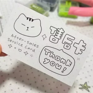 Customized Luxury Design Small Business Care Thank You Cards Custom Color Embossed Finish Digital Printing Paper Product