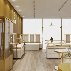 Customized Luxury Glass Showcases Jewelry Display Jewellery Store Jewelry Display Cabinet Shop Furniture