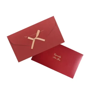 Customized Luxury Wedding Card Design Western Party Decorations Classic Greeting Envelope Invitation