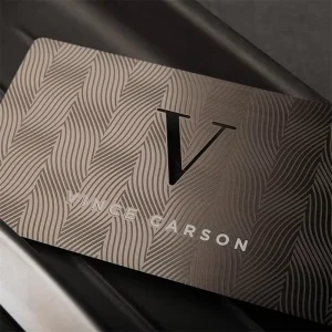 Customized Metal Cards High Grade Brushed Metal Cards Gunmetal Logo Printing Membership Business Cards