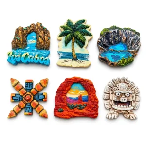 Customized Mexico Fridge Magnet Creative Scenic Landmark Cultural Travel Souvenir Gift