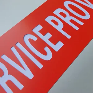Customized Nameplates Laser Engraving Any Shape Plastic Material Self Adhesive Traffolyte Sheet